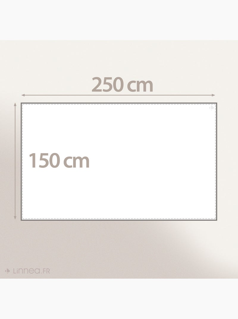 Nappe enduite CERISES Rectangulaire Blanc - Kiabi