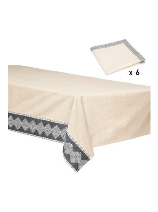Nappe et 6 serviettes de table Collection Jacquard