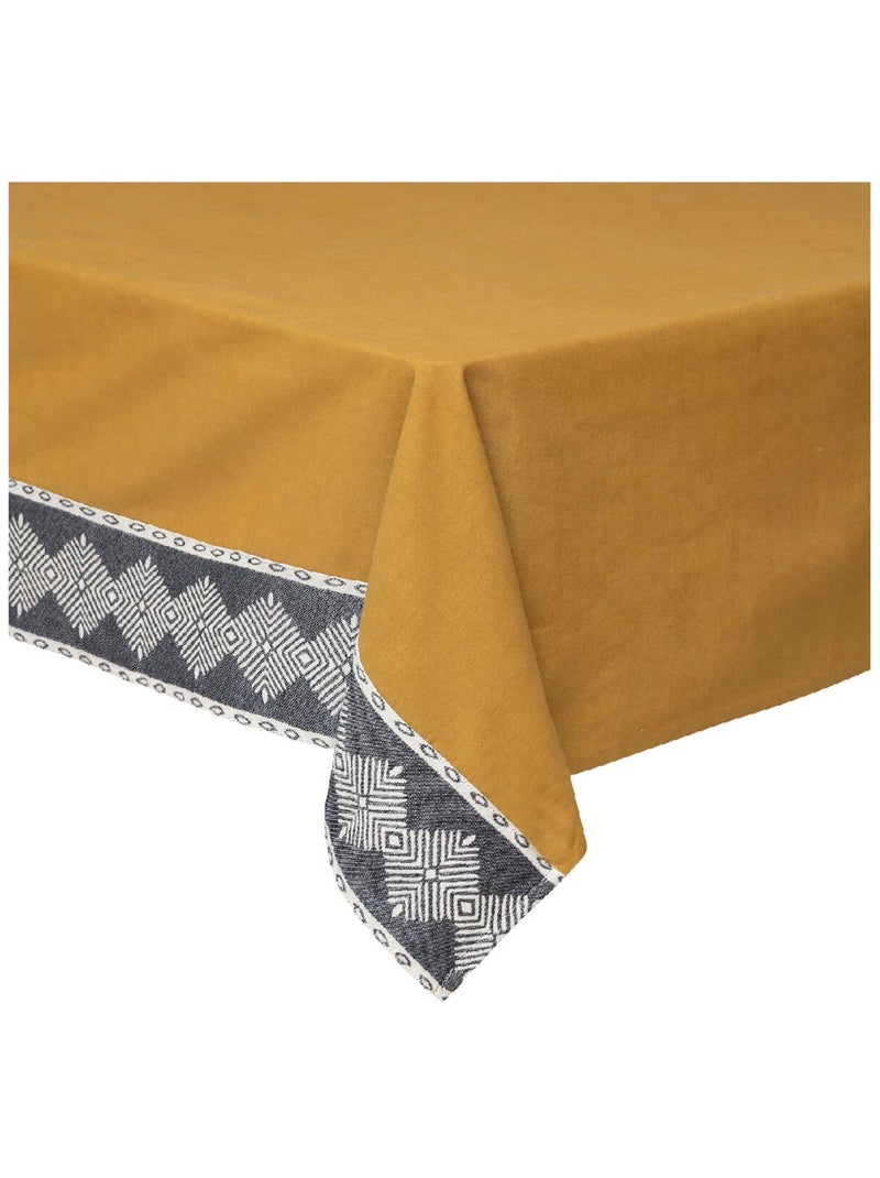 Nappe et 6 serviettes de table Collection Jacquard Ivoire - Kiabi