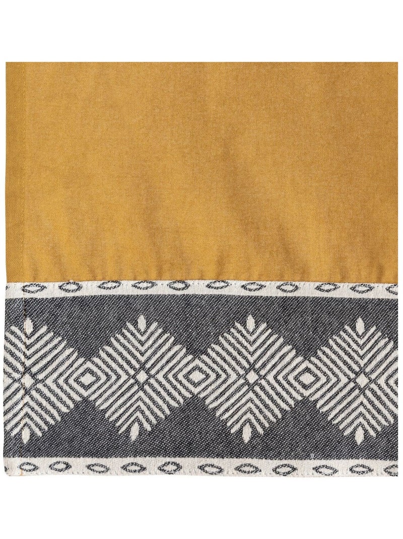 Nappe et 6 serviettes de table Collection Jacquard Ivoire - Kiabi