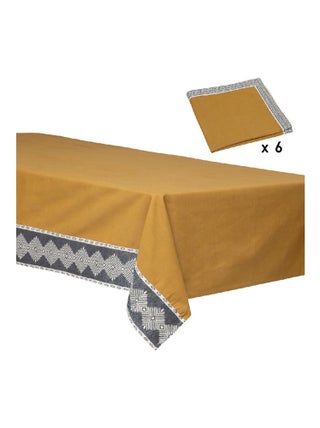 Nappe et 6 serviettes de table Collection Jacquard