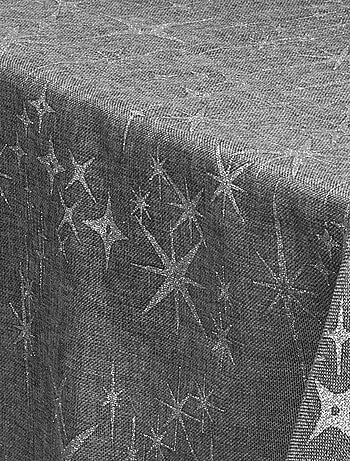 Nappe festive - - Effet canevas étoilé