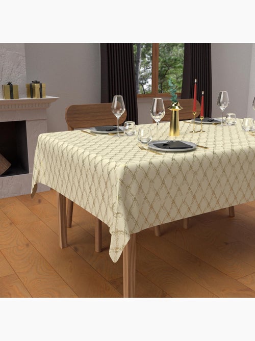 Nappe festive anti-tâches en pur coton CELESTE, par Soleil d'Ocre - Kiabi