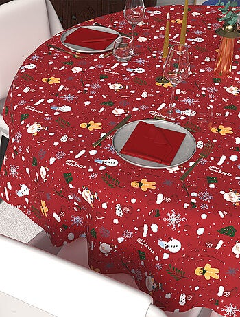 Nappe festive imprimée anti-tâches CANDY, par Soleil d'Ocre