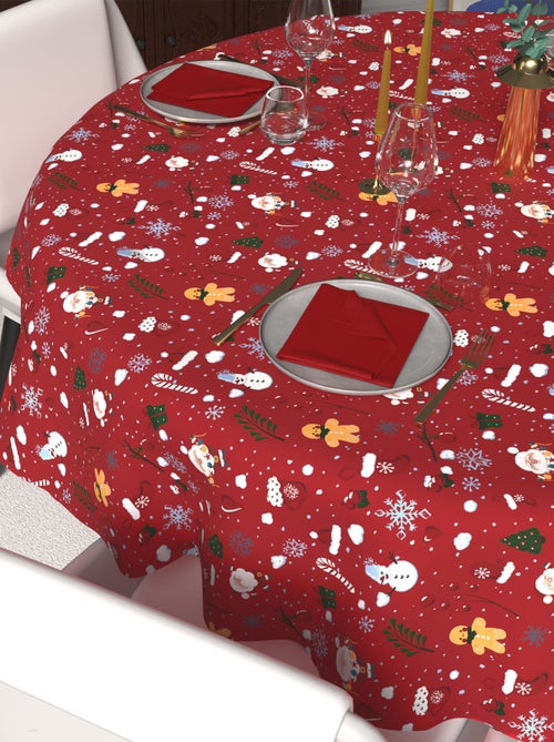 Nappe festive imprimée anti-tâches CANDY, par Soleil d'Ocre - Kiabi