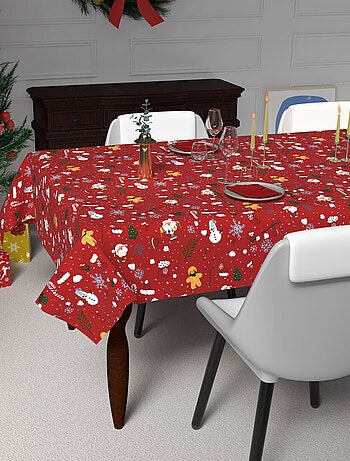 Nappe festive imprimée anti-tâches CANDY, par Soleil d'Ocre