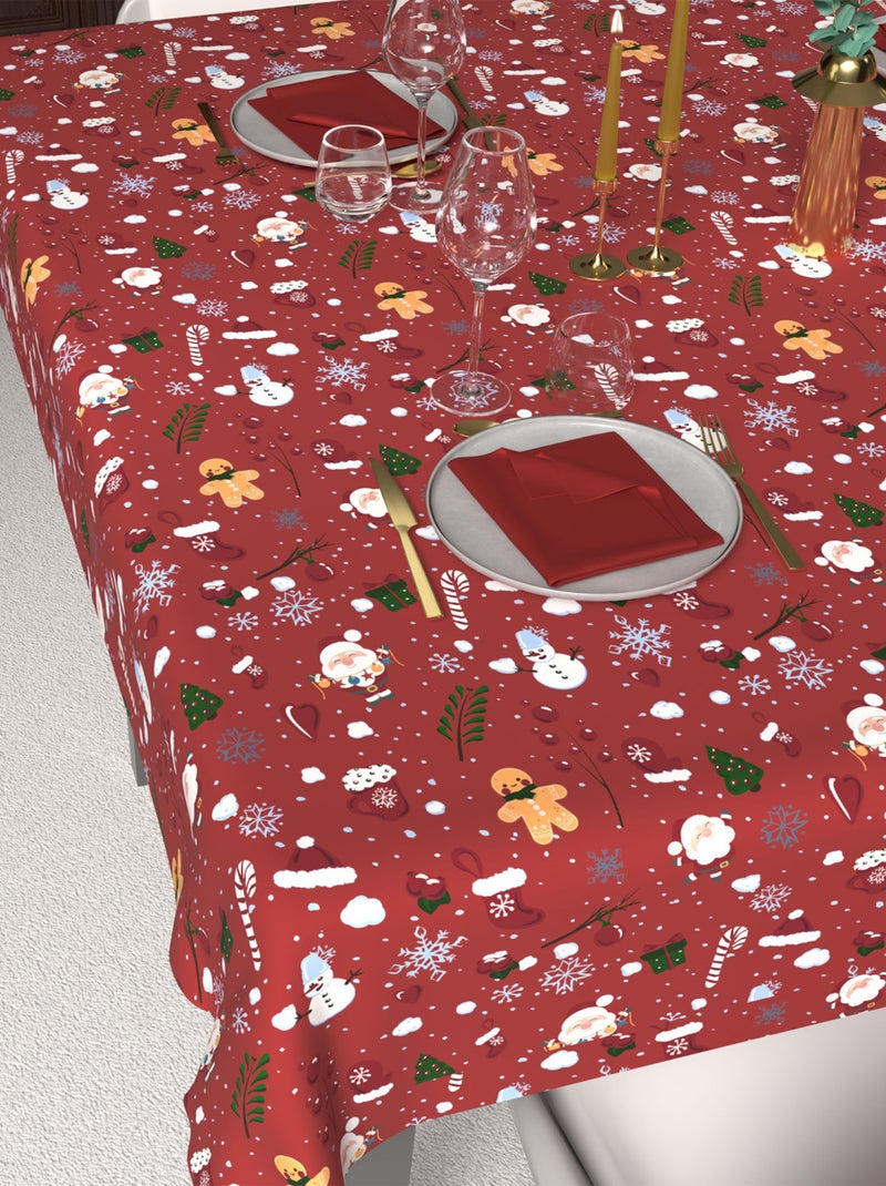 Nappe festive imprimée anti-tâches CANDY, par Soleil d'Ocre Rouge - Kiabi