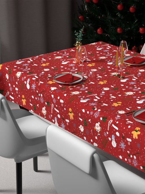 Nappe festive imprimée anti-tâches CANDY, par Soleil d'Ocre - Kiabi