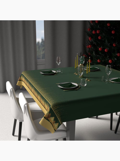 Nappe festive imprimée anti-tâches FORET, par Soleil d'Ocre - Kiabi