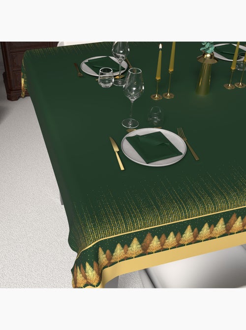 Nappe festive imprimée anti-tâches FORET, par Soleil d'Ocre - Kiabi