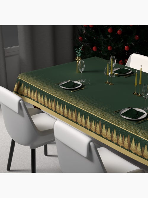 Nappe festive imprimée anti-tâches FORET, par Soleil d'Ocre - Kiabi