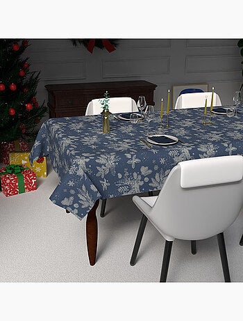 Nappe festive imprimée anti-tâches HOUX, par Soleil d'Ocre