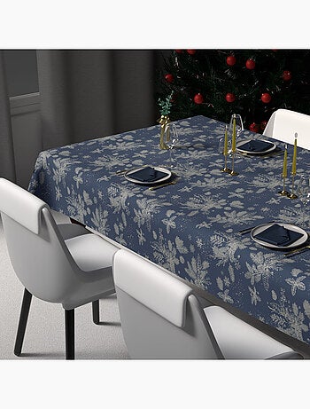 Nappe festive imprimée anti-tâches HOUX, par Soleil d'Ocre