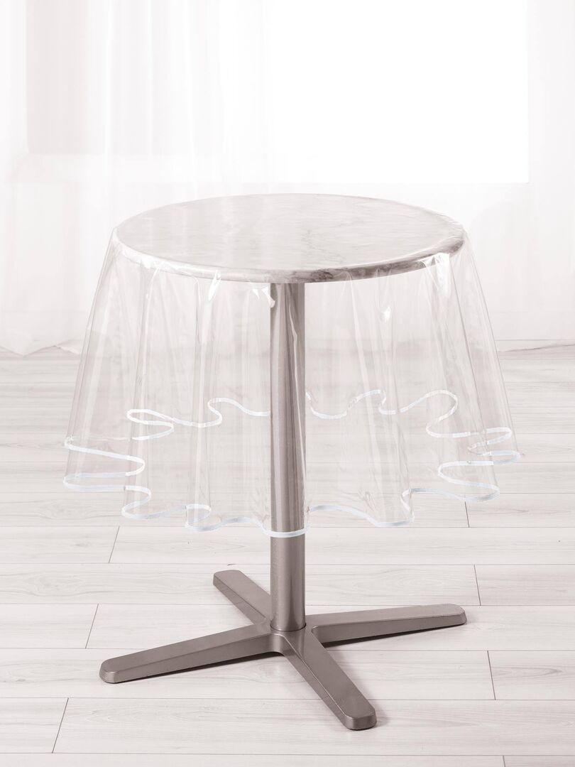 SELARTEX Nappe plastique transparente ronde 180 cm - Nappe de table - Achat  & prix