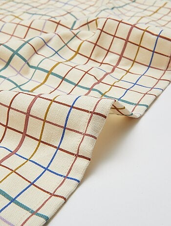 Nappe imprimé à carreaux - 150 x 250 cm - Kiabi Home