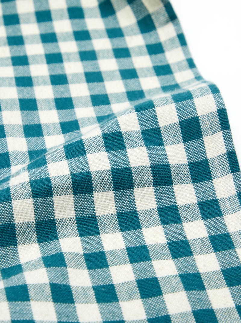 Nappe imprimé à carreaux - 150 x 250 cm - Kiabi Home Vert - Kiabi