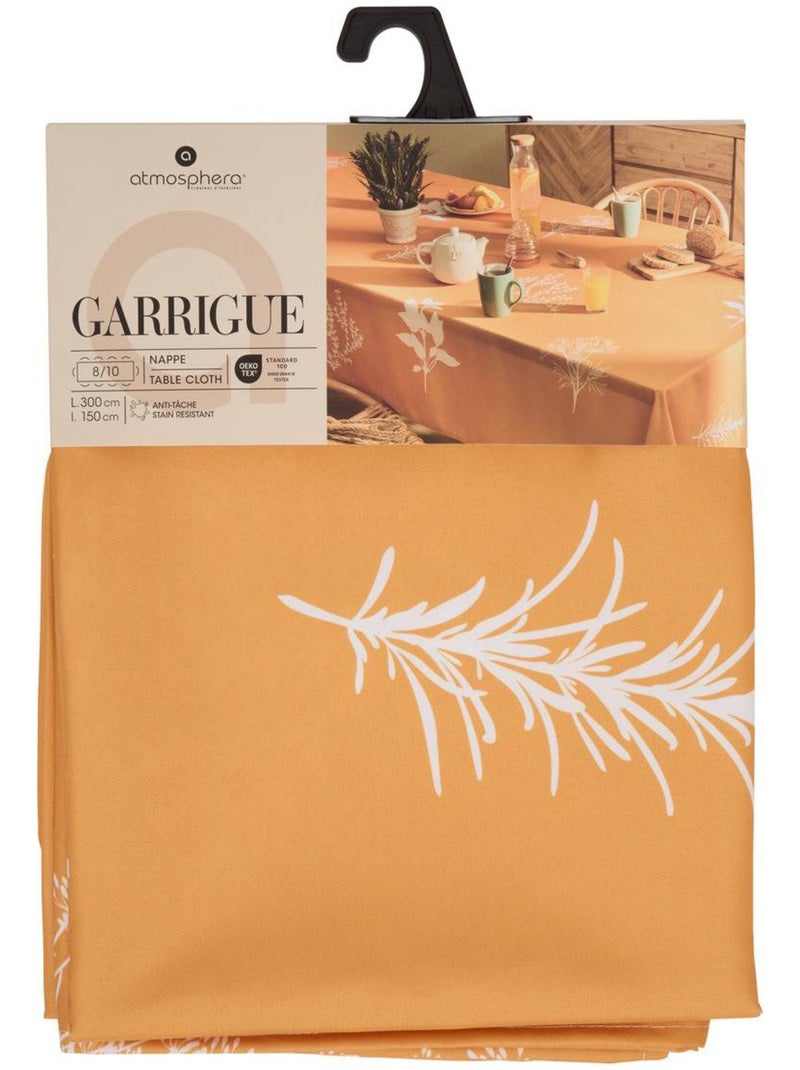 Nappe imprimé déperlant GARRIGUE Moutarde - Kiabi