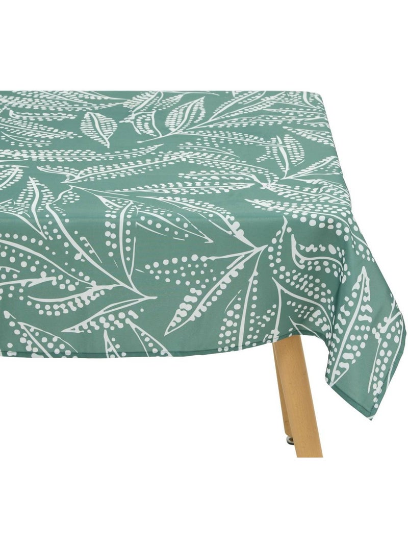 Nappe imprimé feuilles TROPICAL Vert olive - Kiabi