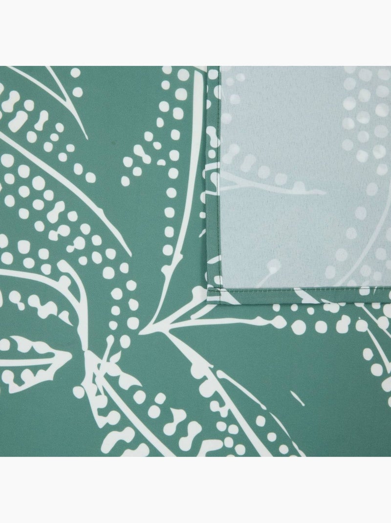 Nappe imprimé feuilles TROPICAL Vert olive - Kiabi
