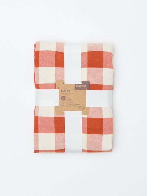 Nappe imprimée à carreaux 150 x 200 cm - Kiabi Home - Kiabi Nappe imprimée à carreaux 150 x 200 cm - Kiabi Home - Kiabi