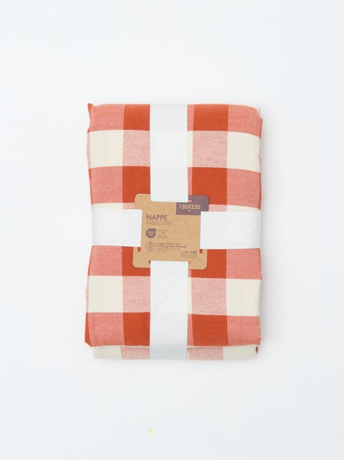 Nappe imprimée à carreaux 150 x 250 cm - Kiabi Home - Kiabi