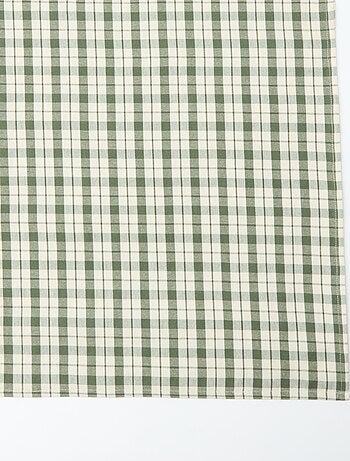 Nappe imprimée à carreaux (150x150 cm) - Kiabi Home