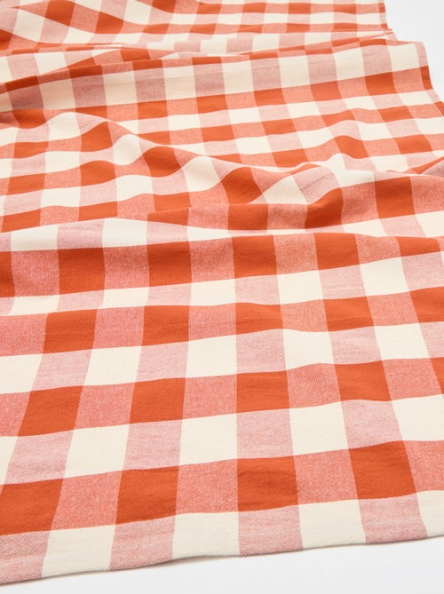 Nappe imprimée à carreaux (150x200 cm) - Kiabi Home - Kiabi