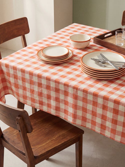 Nappe imprimée à carreaux (150x250 cm) - Kiabi Home - Kiabi