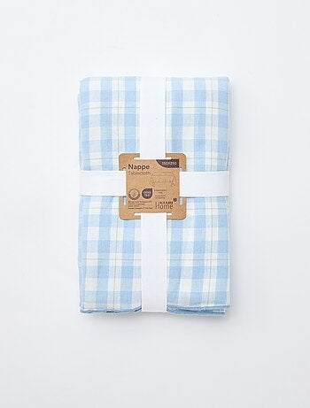 Nappe imprimée à carreaux