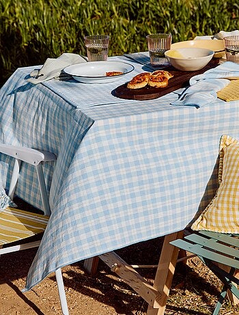 Nappe imprimée à carreaux