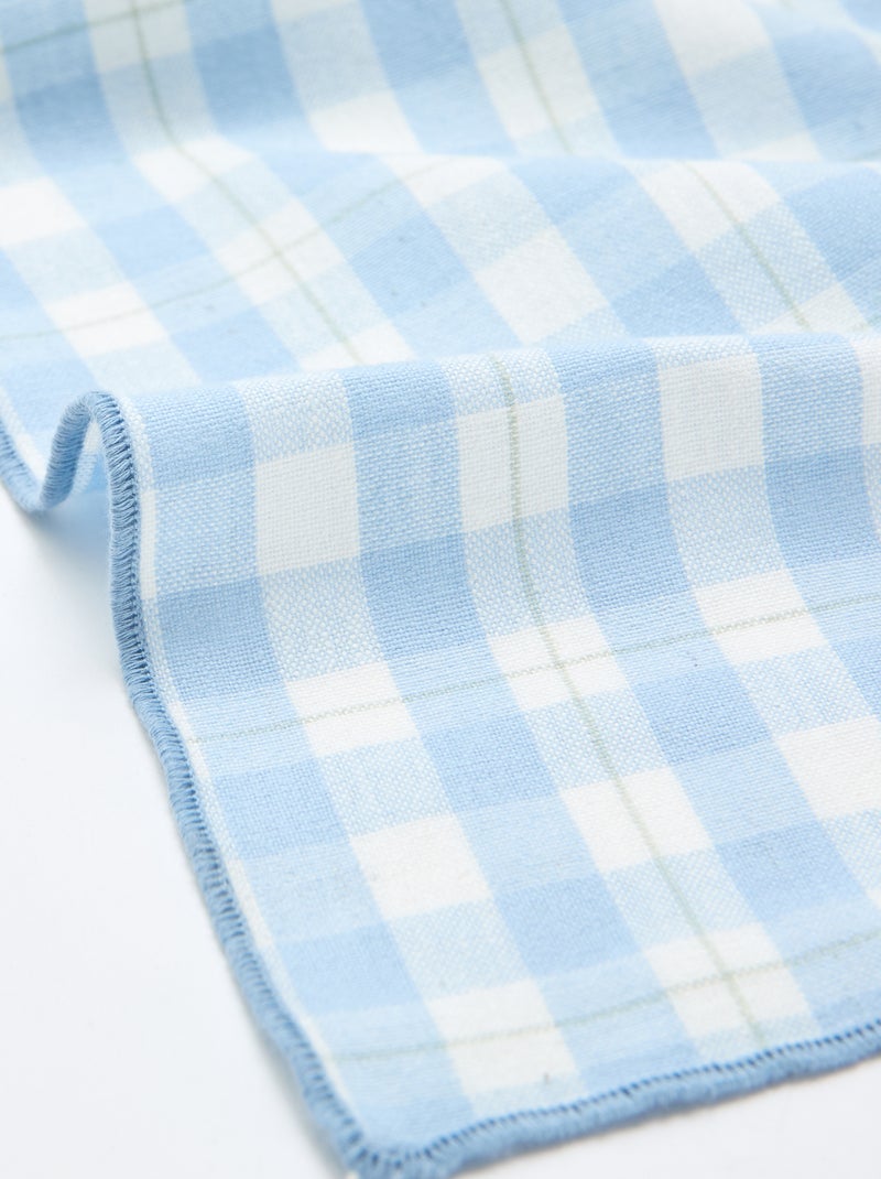 Nappe imprimée à carreaux Bleu - Kiabi