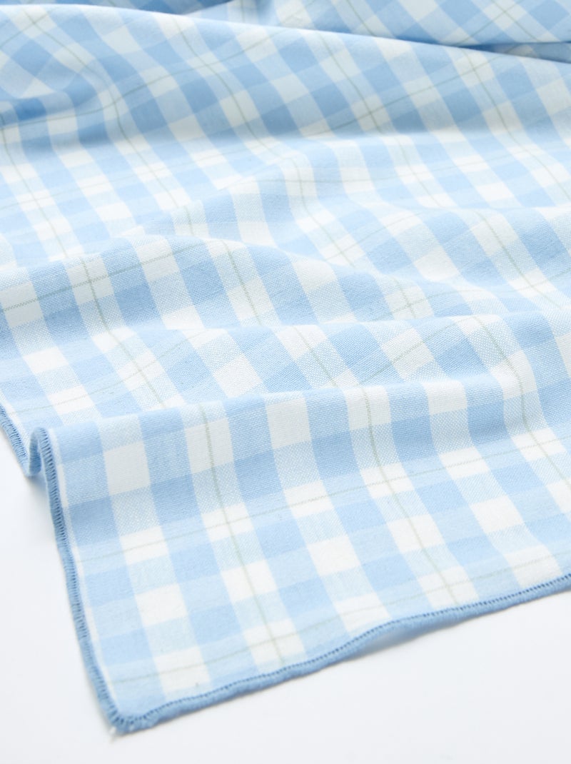 Nappe imprimée à carreaux Bleu - Kiabi
