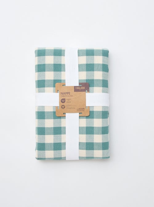 Nappe imprimée à carreaux - Kiabi
