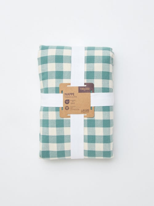Nappe imprimée à carreaux - Kiabi