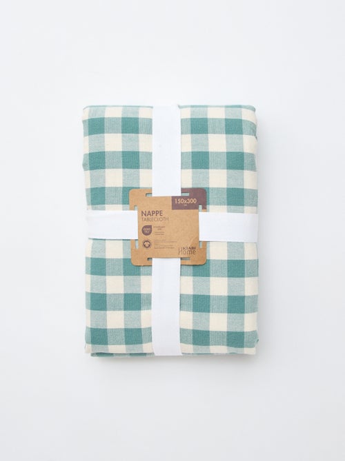 Nappe imprimée à carreaux - Kiabi