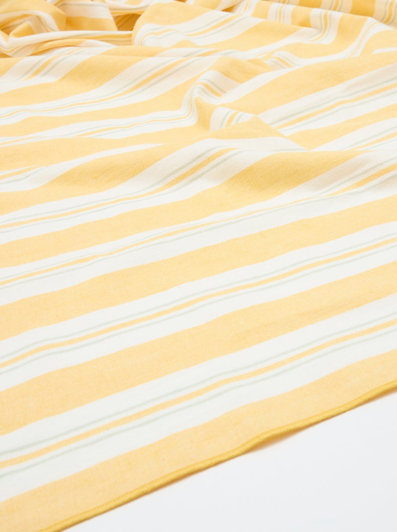 Nappe imprimée à carreaux Jaune - Kiabi