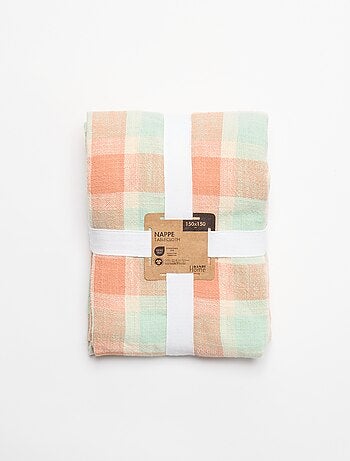 Nappe imprimée à carreaux