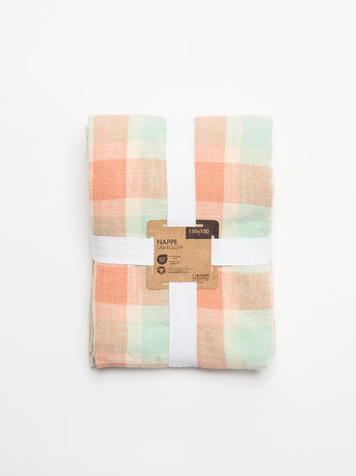 Nappe imprimée à carreaux - Kiabi