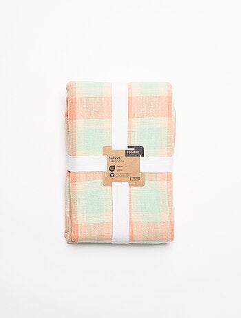 Nappe imprimée à carreaux