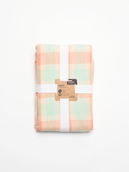 Nappe imprimée à carreaux - Kiabi