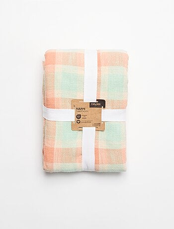 Nappe imprimée à carreaux