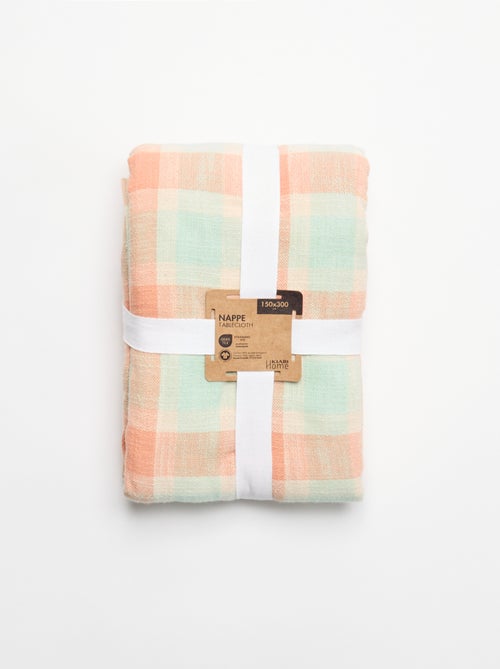 Nappe imprimée à carreaux - Kiabi