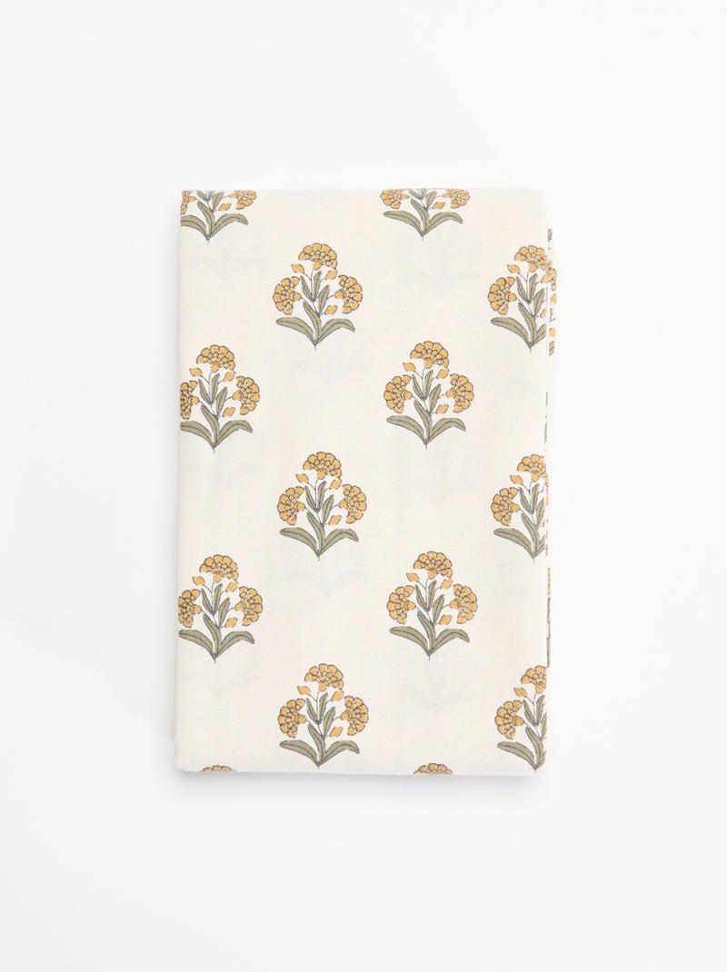 Nappe imprimée à fleurs Vert - Kiabi