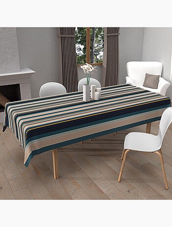 Nappe imprimée anti-tâches BAYADERES, par Soleil d'Ocre