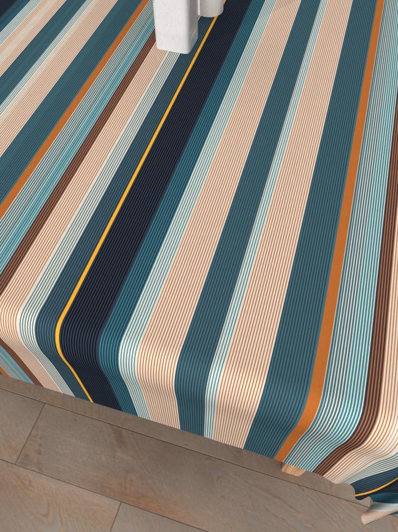 Nappe imprimée anti-tâches BAYADERES, par Soleil d'Ocre Bleu - Kiabi