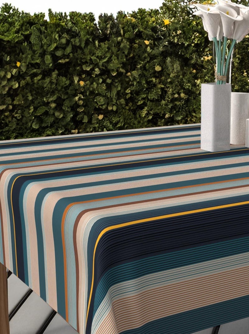 Nappe imprimée anti-tâches BAYADERES, par Soleil d'Ocre Bleu - Kiabi