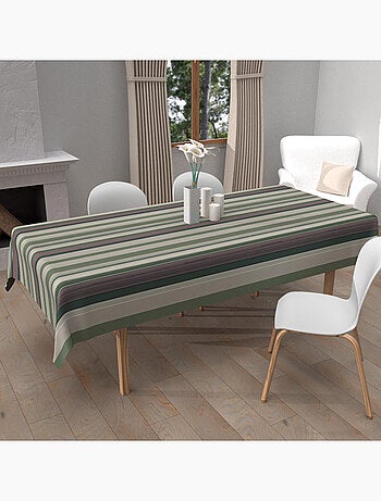 Nappe imprimée anti-tâches BAYADERES, par Soleil d'Ocre