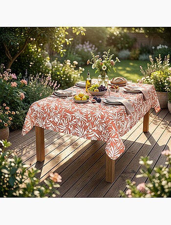 Nappe imprimée anti-tâches FLOREA, par Soleil d'Ocre