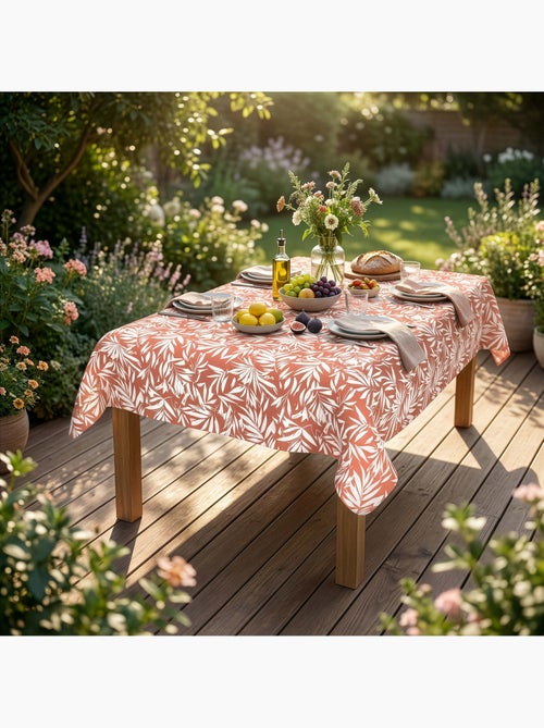 Nappe imprimée anti-tâches FLOREA, par Soleil d'Ocre - Kiabi