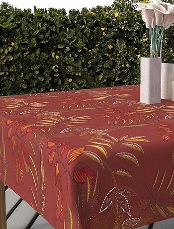 Nappe imprimée anti-tâches FLORES, par Soleil d'Ocre